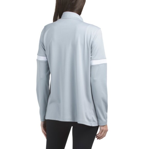 UNDER ARMOUR Mod Gray Knit With Contrast Piping Warm-up Jacket - Picture 2 of 2